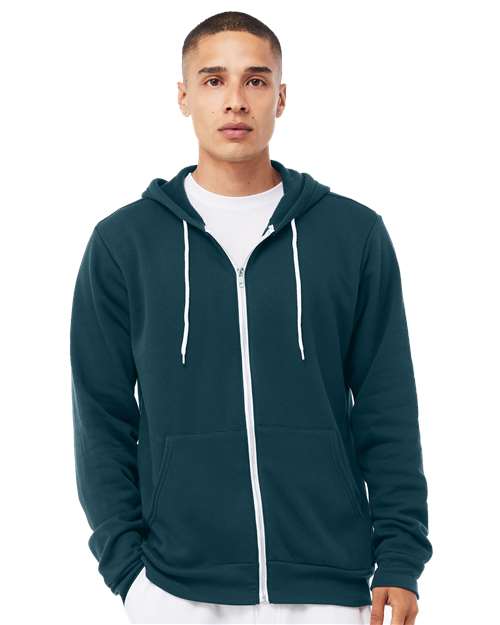 Unisex Sponge Fleece Full-Zip Hoodie Sweatshirt