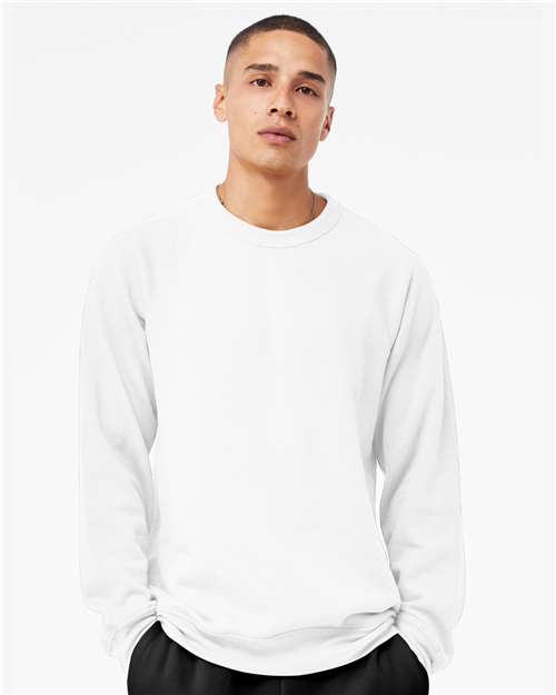 Unisex Sponge Fleece Raglan Crewneck Sweatshirt