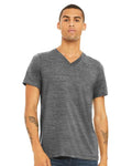 Unisex Textured Jersey V-Neck Tee