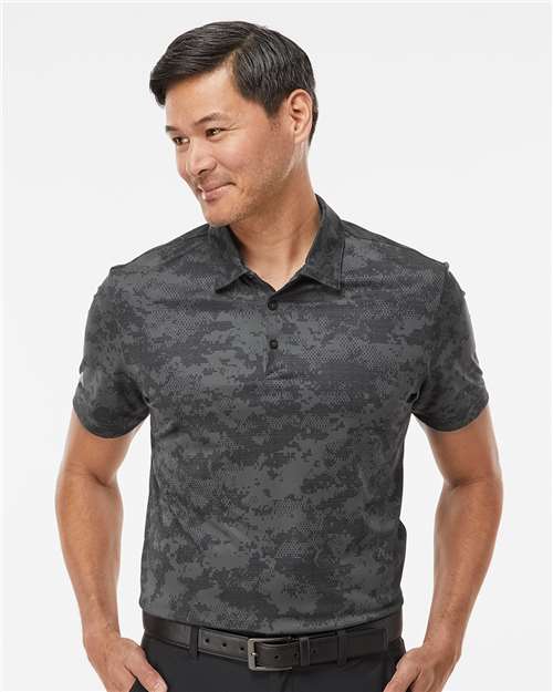 Men's All Over Camo Print Polo