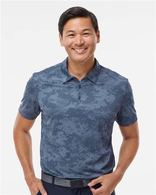 Men's All Over Camo Print Polo