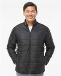 Men's 3-Stripes Puffer Full-Zip Jacket