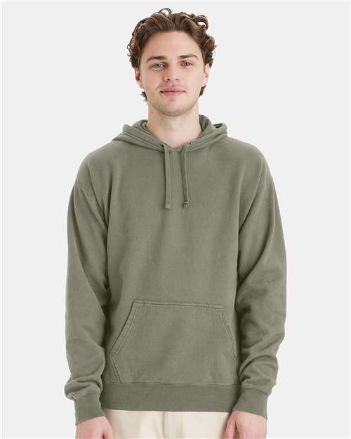 Garment-Dyed Hooded Sweatshirt