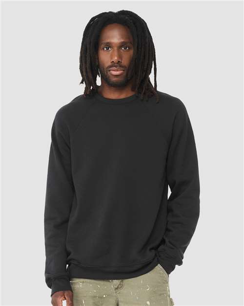 Unisex Sponge Fleece Raglan Crewneck Sweatshirt