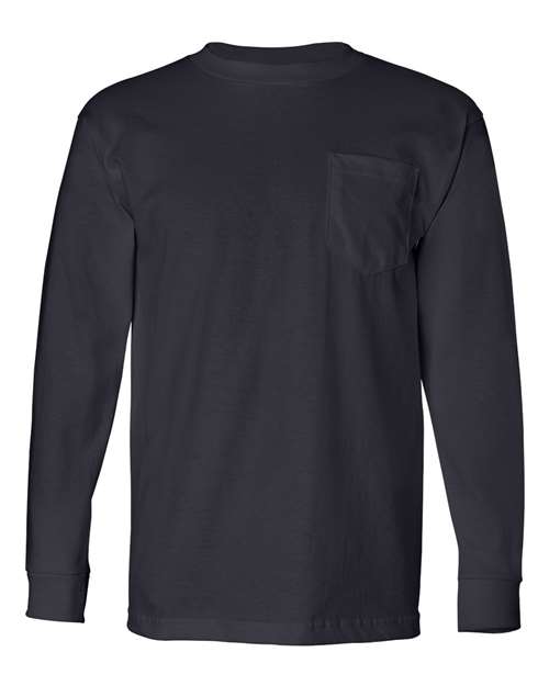 Unisex USA-Made Long Sleeve Pocket T-Shirt