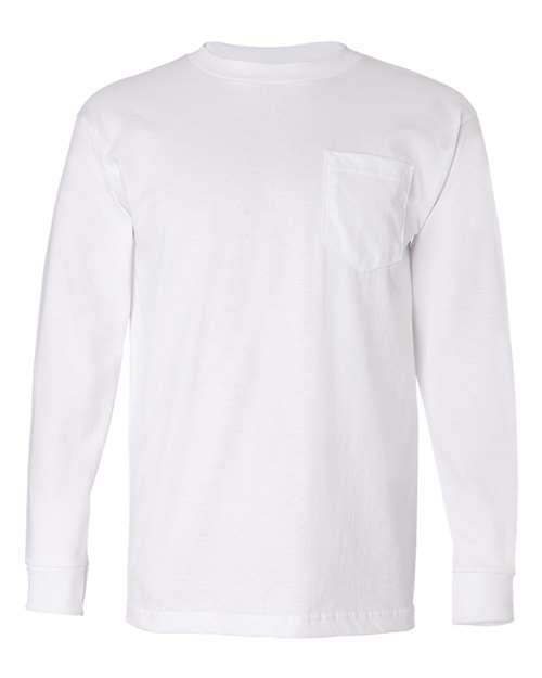 Unisex USA-Made Long Sleeve Pocket T-Shirt