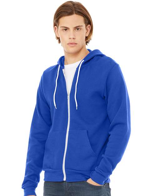 Unisex Sponge Fleece Full-Zip Hoodie Sweatshirt