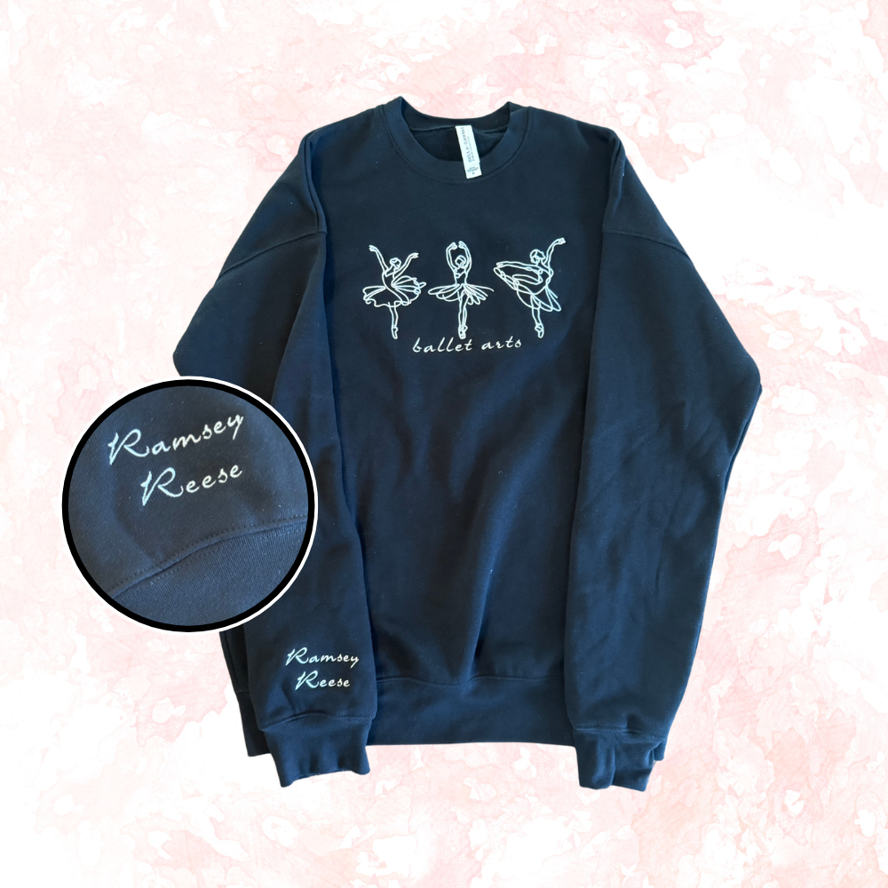 "3 Ballet Dancers" - BELLA+CANVAS® Unisex Sponge Fleece Drop Shoulder Sweatshirt