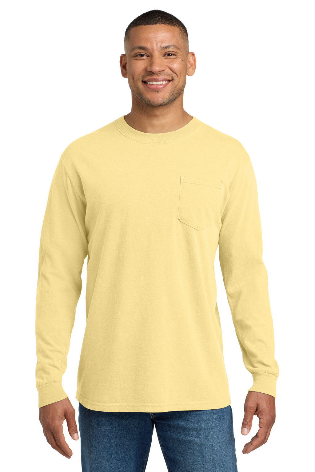 COMFORT COLORS  ®  Heavyweight Ring Spun Long Sleeve Pocket Tee. 4410