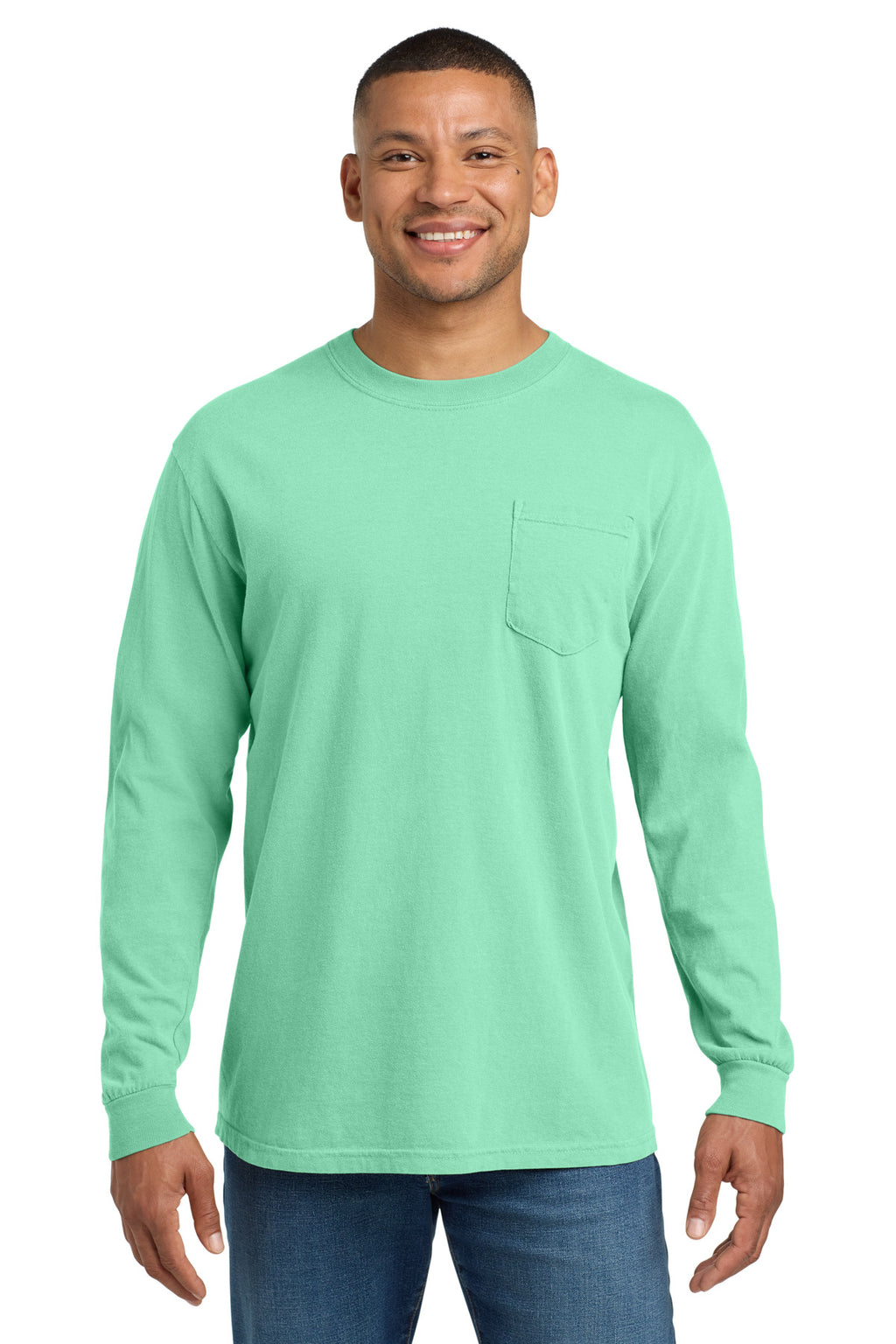 COMFORT COLORS  ®  Heavyweight Ring Spun Long Sleeve Pocket Tee. 4410