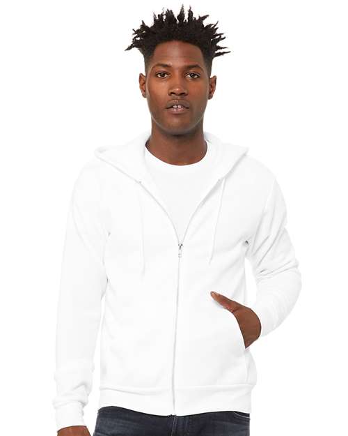 Unisex Sponge Fleece Full-Zip Hoodie Sweatshirt