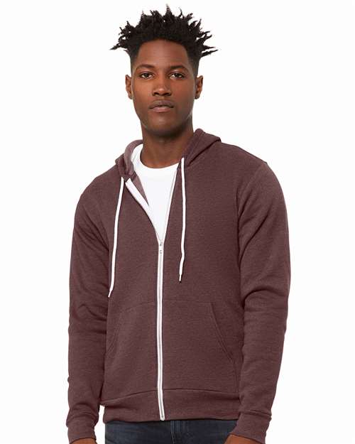 Unisex Sponge Fleece Full-Zip Hoodie Sweatshirt