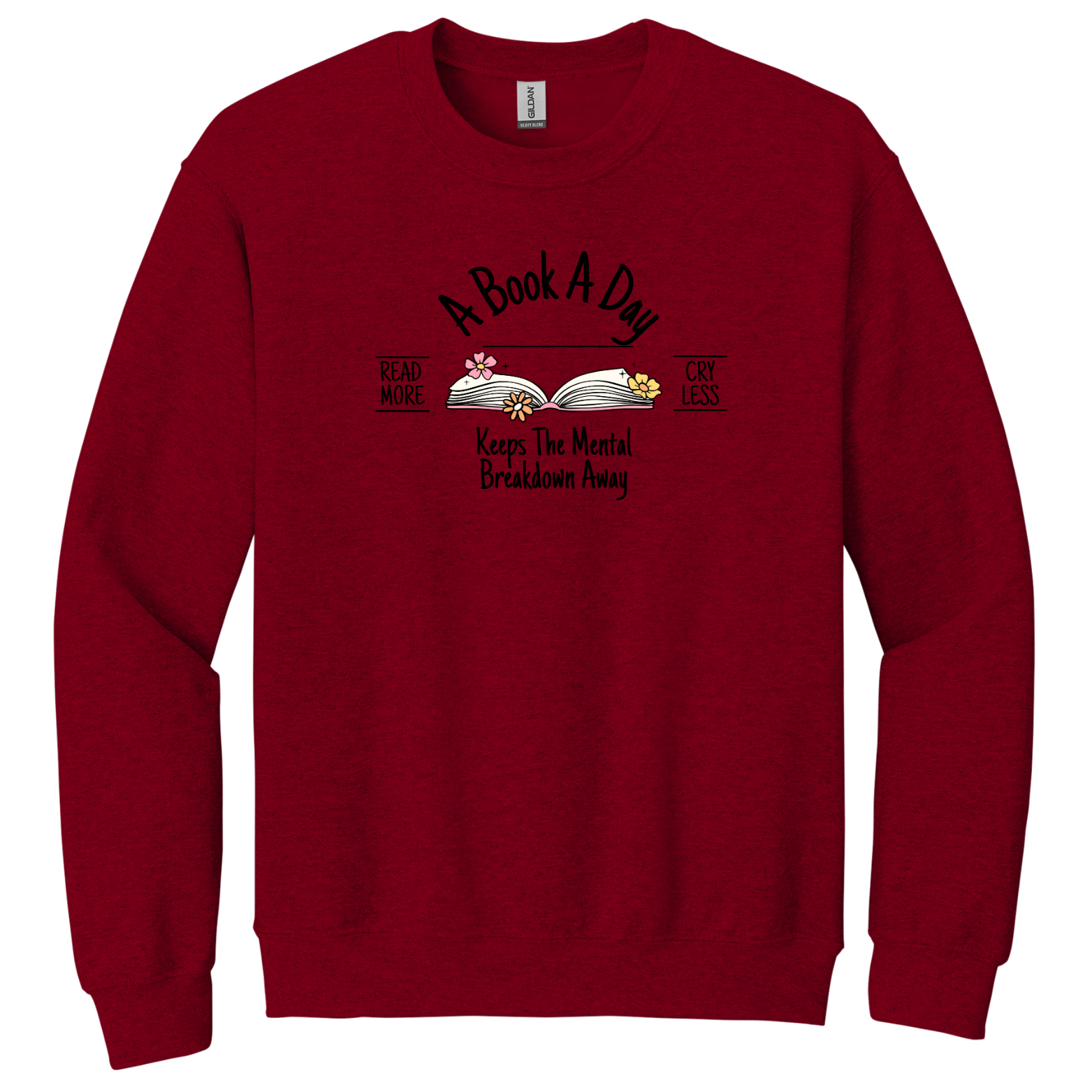"A Book A Day" - Gildan® - Heavy Blend™ Crewneck Sweatshirt