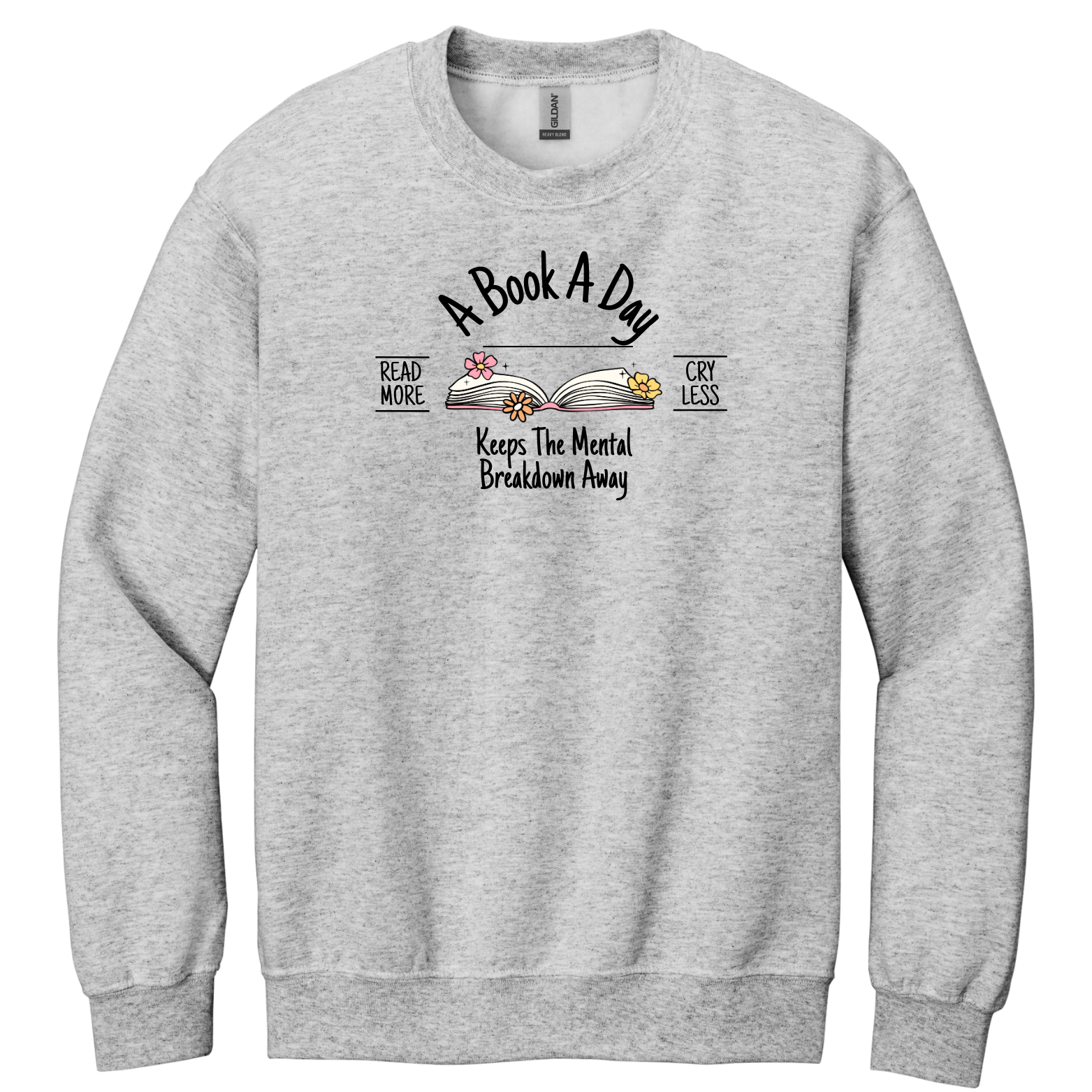"A Book A Day" - Gildan® - Heavy Blend™ Crewneck Sweatshirt
