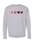 "4 Hearts" BELLA+CANVAS® Adult Unisex Sponge Fleece Drop Shoulder Sweatshirt