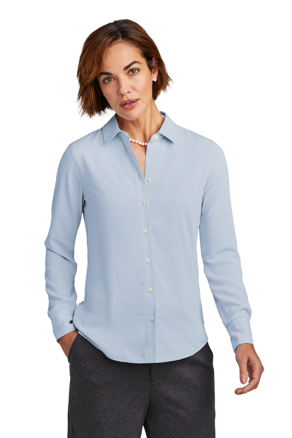 Brooks Brothers ®  Women's Full-Button Satin Blouse BB18007