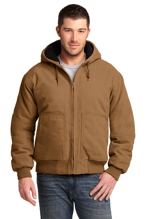 CornerStone ®  Washed Duck Cloth Insulated Hooded Work Jacket. CSJ41