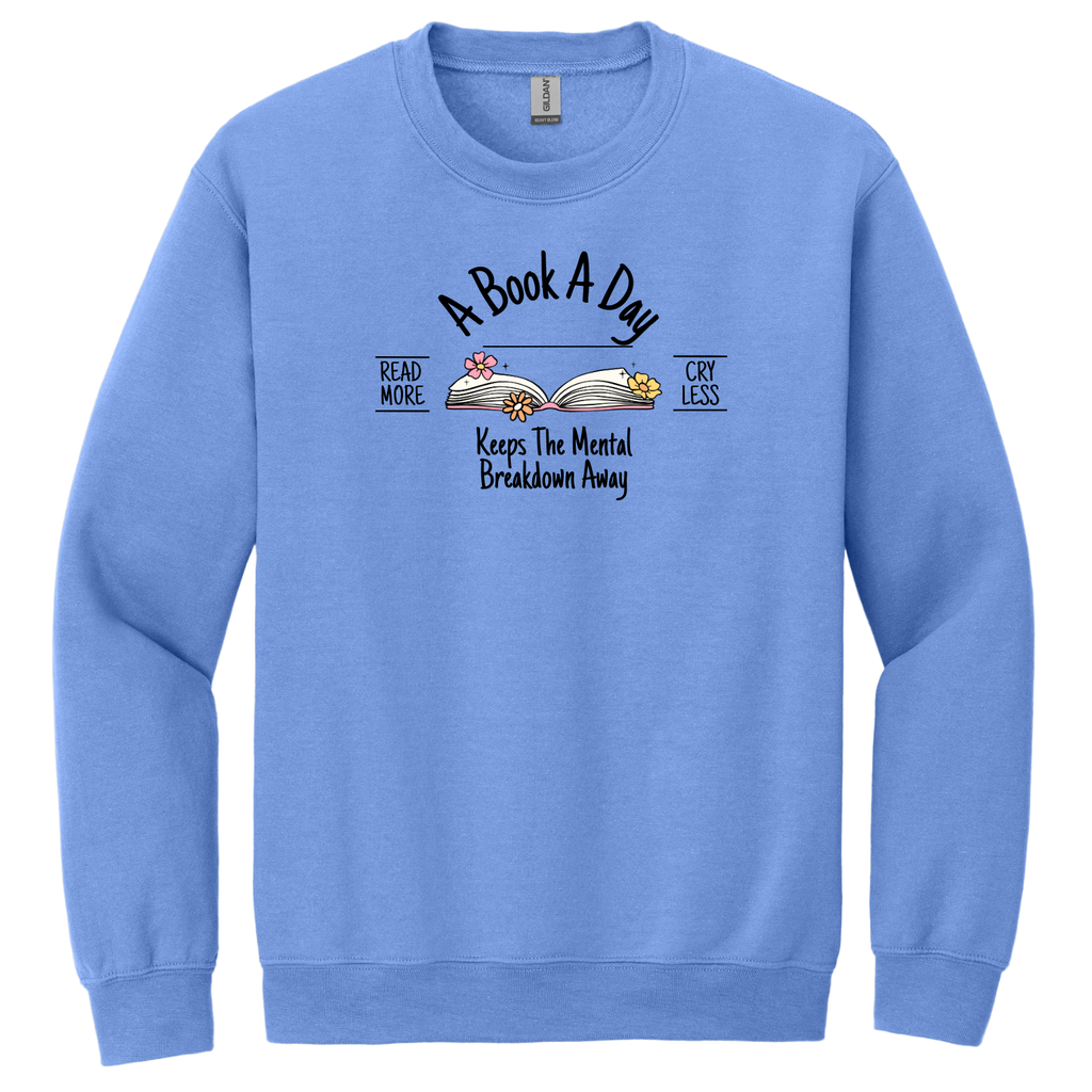 "A Book A Day" - Gildan® - Heavy Blend™ Crewneck Sweatshirt