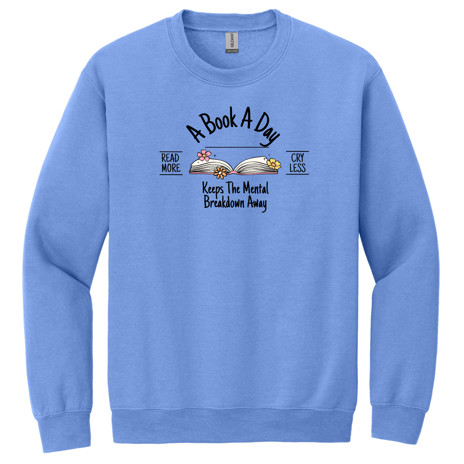 "A Book A Day" - Gildan® - Heavy Blend™ Crewneck Sweatshirt