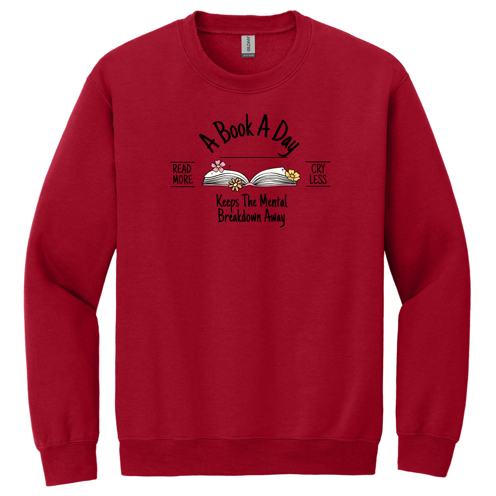 "A Book A Day" - Gildan® - Heavy Blend™ Crewneck Sweatshirt