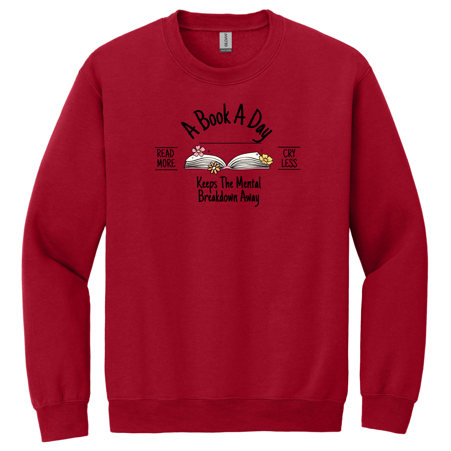 "A Book A Day" - Gildan® - Heavy Blend™ Crewneck Sweatshirt