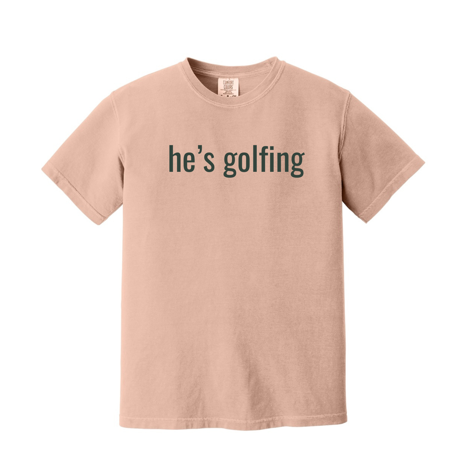 "He's Golfing" - Heavyweight Ring Spun Tee