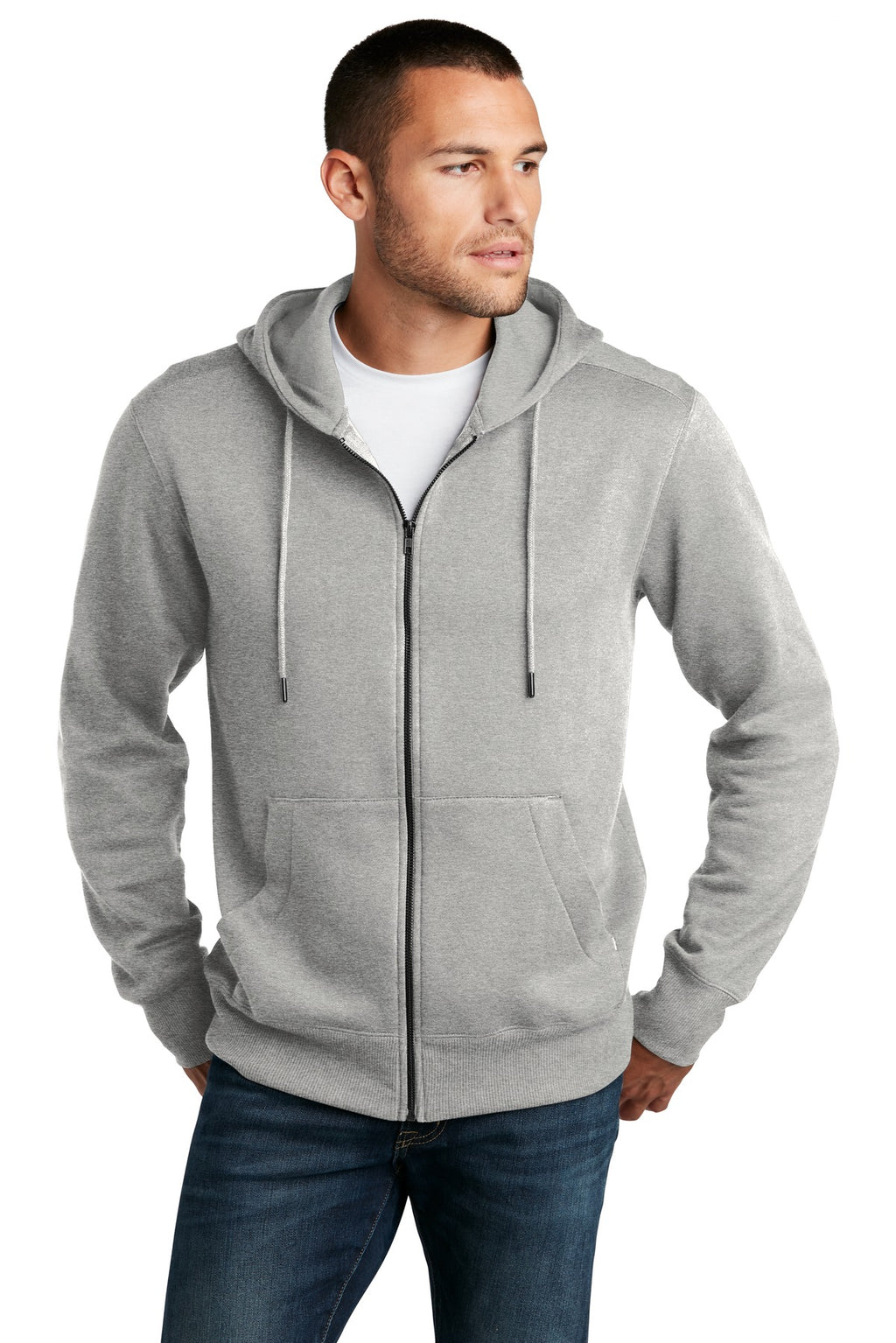 District  ®  Perfect Weight  ®  Fleece Full-Zip Hoodie DT1103