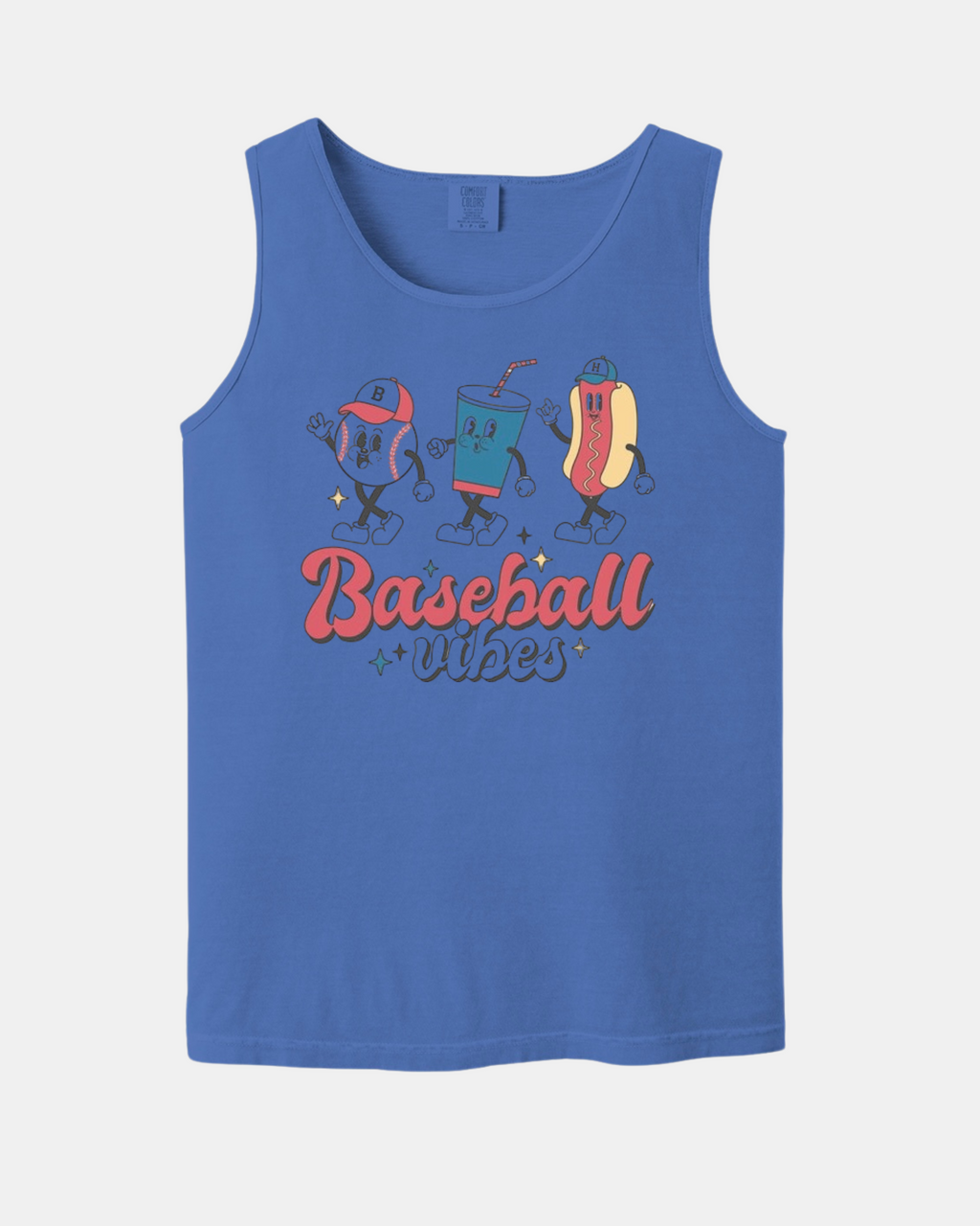 "Baseball Vibes"- Comfort Colors Heavyweight Tank