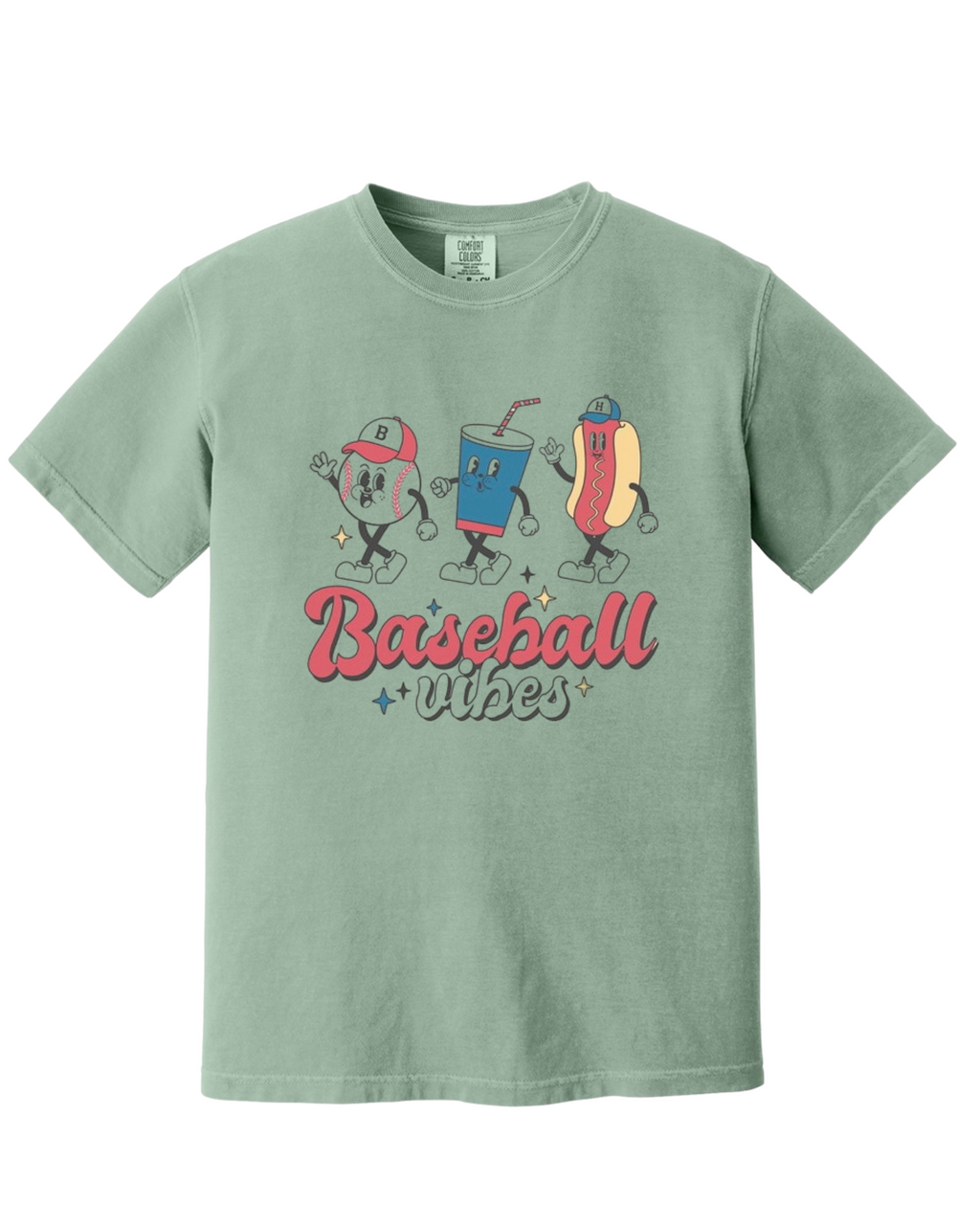 "Baseball Vibes" - Comfort Colors - Garment-Dyed Heavyweight Tee