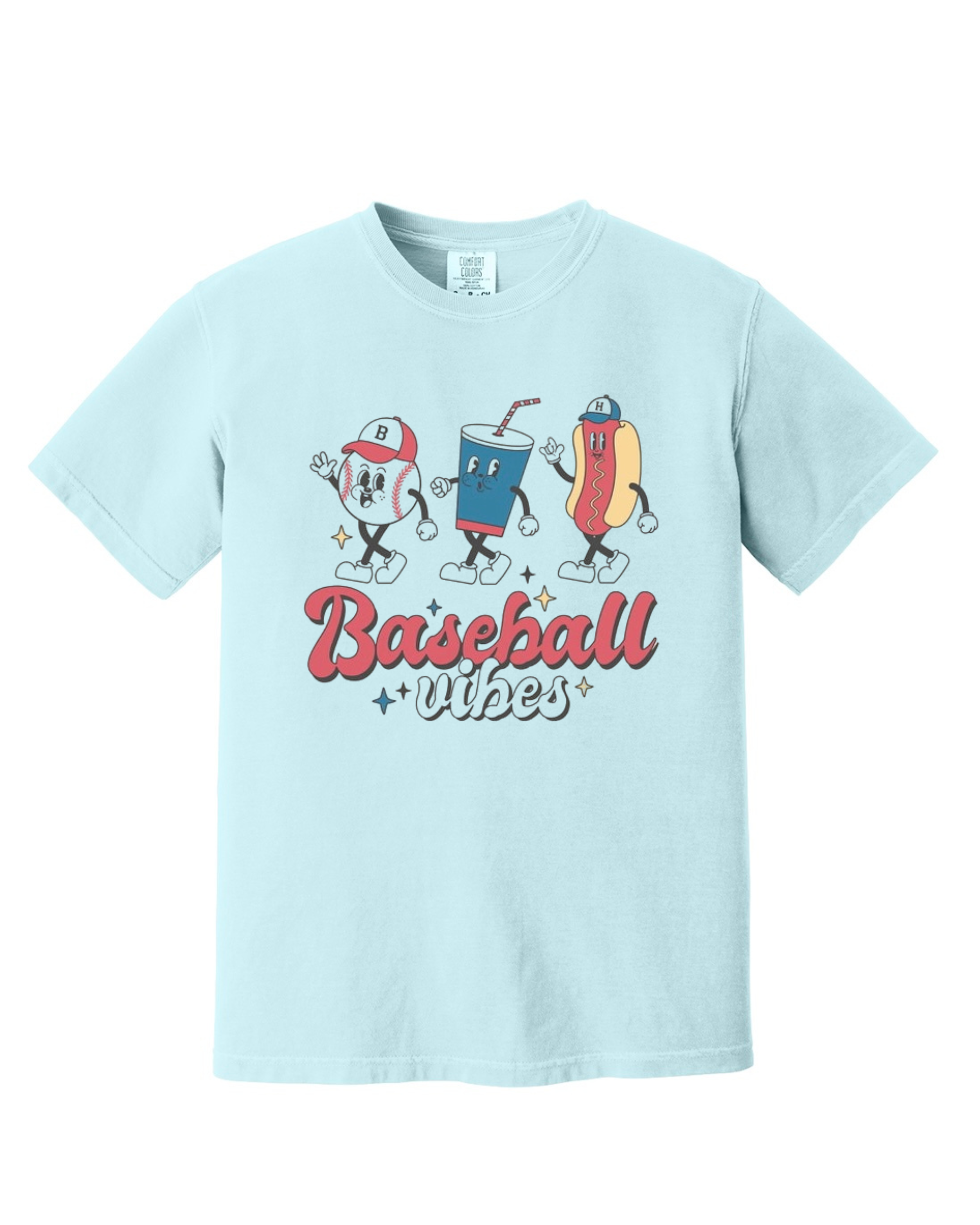 "Baseball Vibes" - Comfort Colors - Garment-Dyed Heavyweight Tee