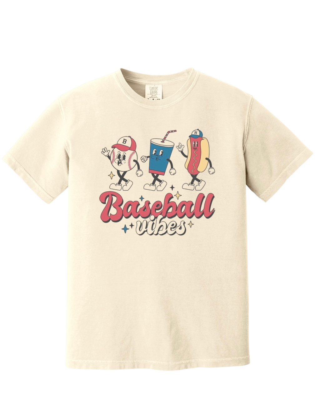 "Baseball Vibes" - Comfort Colors - Garment-Dyed Heavyweight Tee