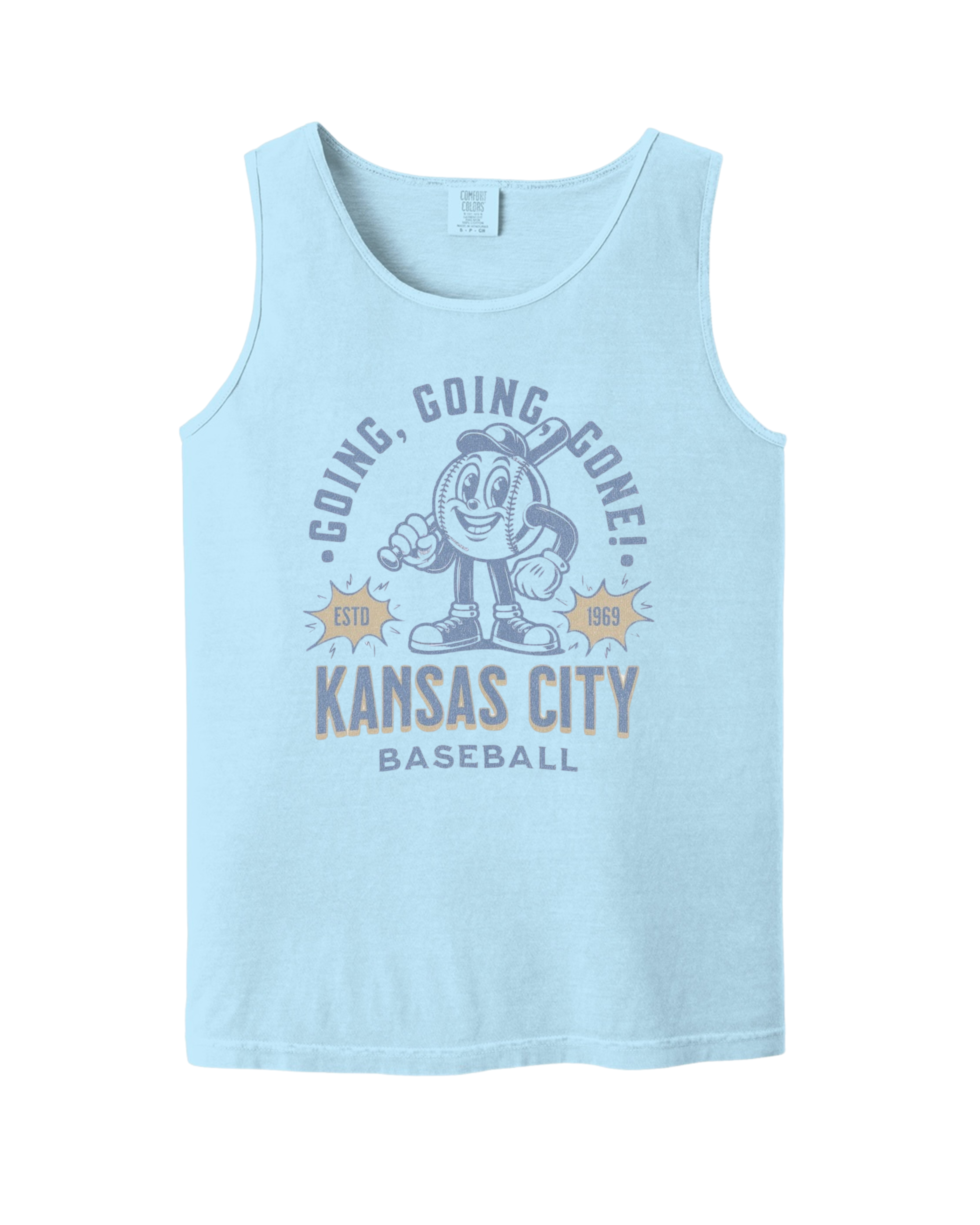 KC Royals "Going, Going, Gone!" - Comfort Colors - Garment-Dyed Heavyweight Tank
