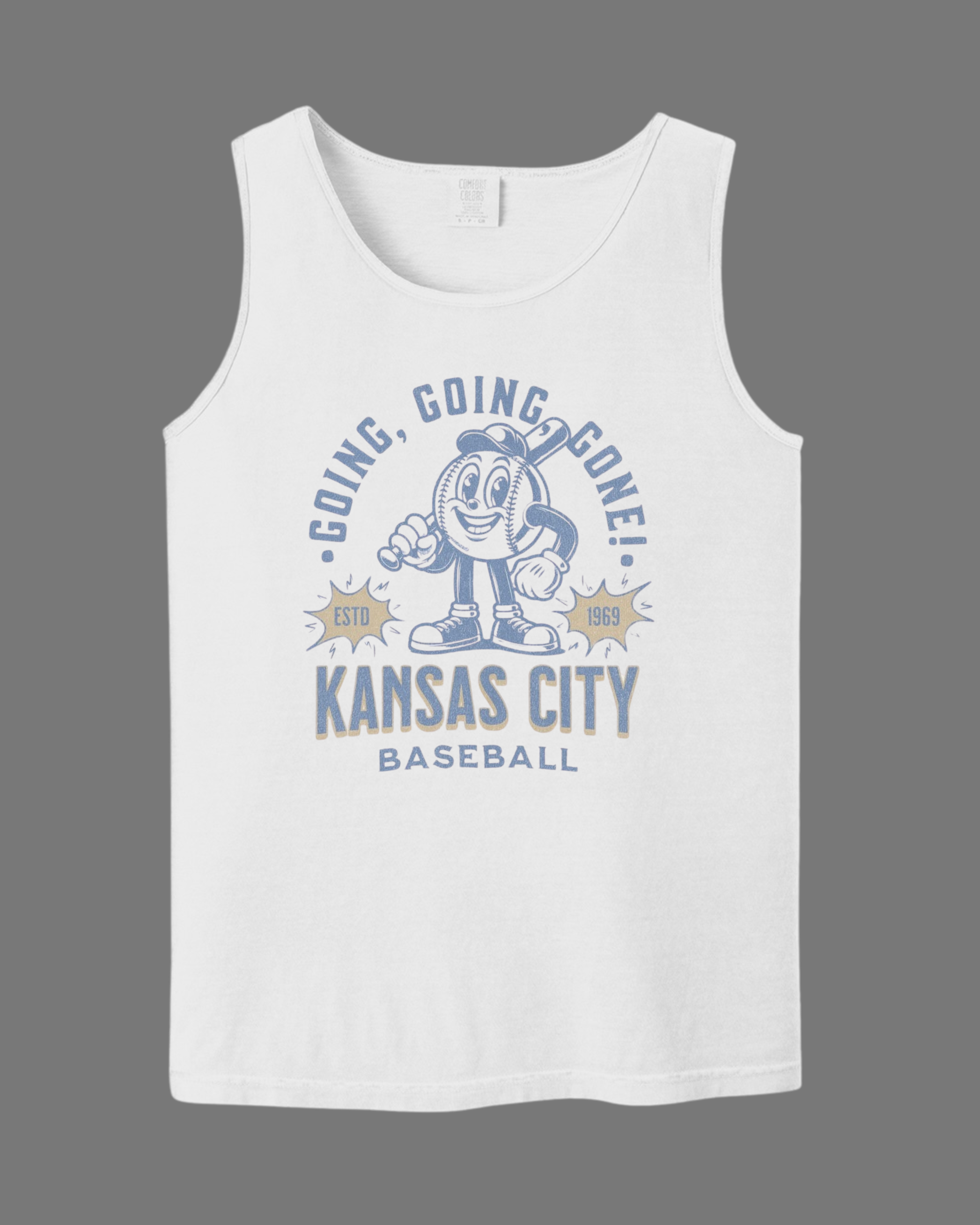 KC Royals "Going, Going, Gone!" - Comfort Colors - Garment-Dyed Heavyweight Tank