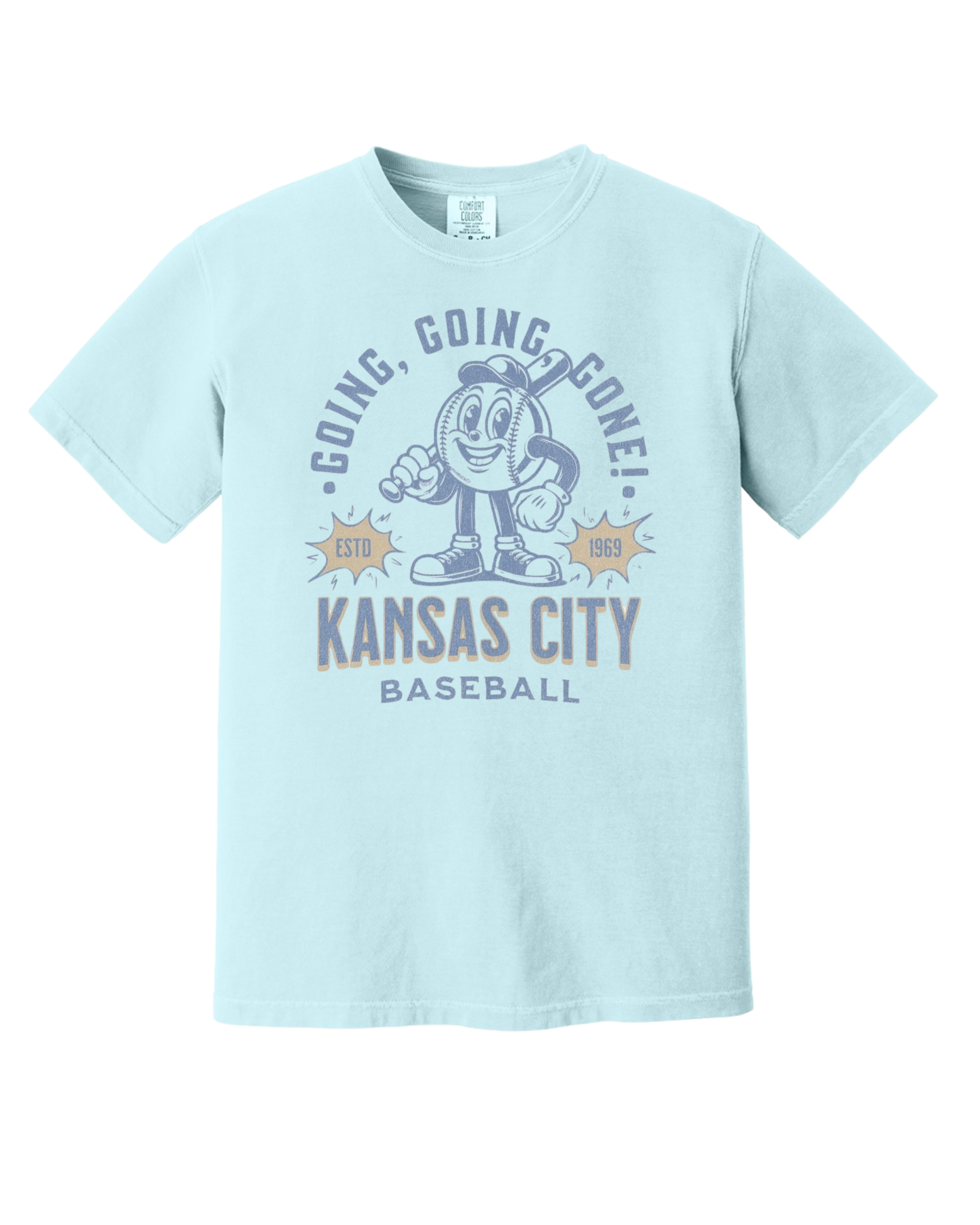 KC Royals "Going, Going, Gone!" - Comfort Colors - Garment-Dyed Heavyweight Tee