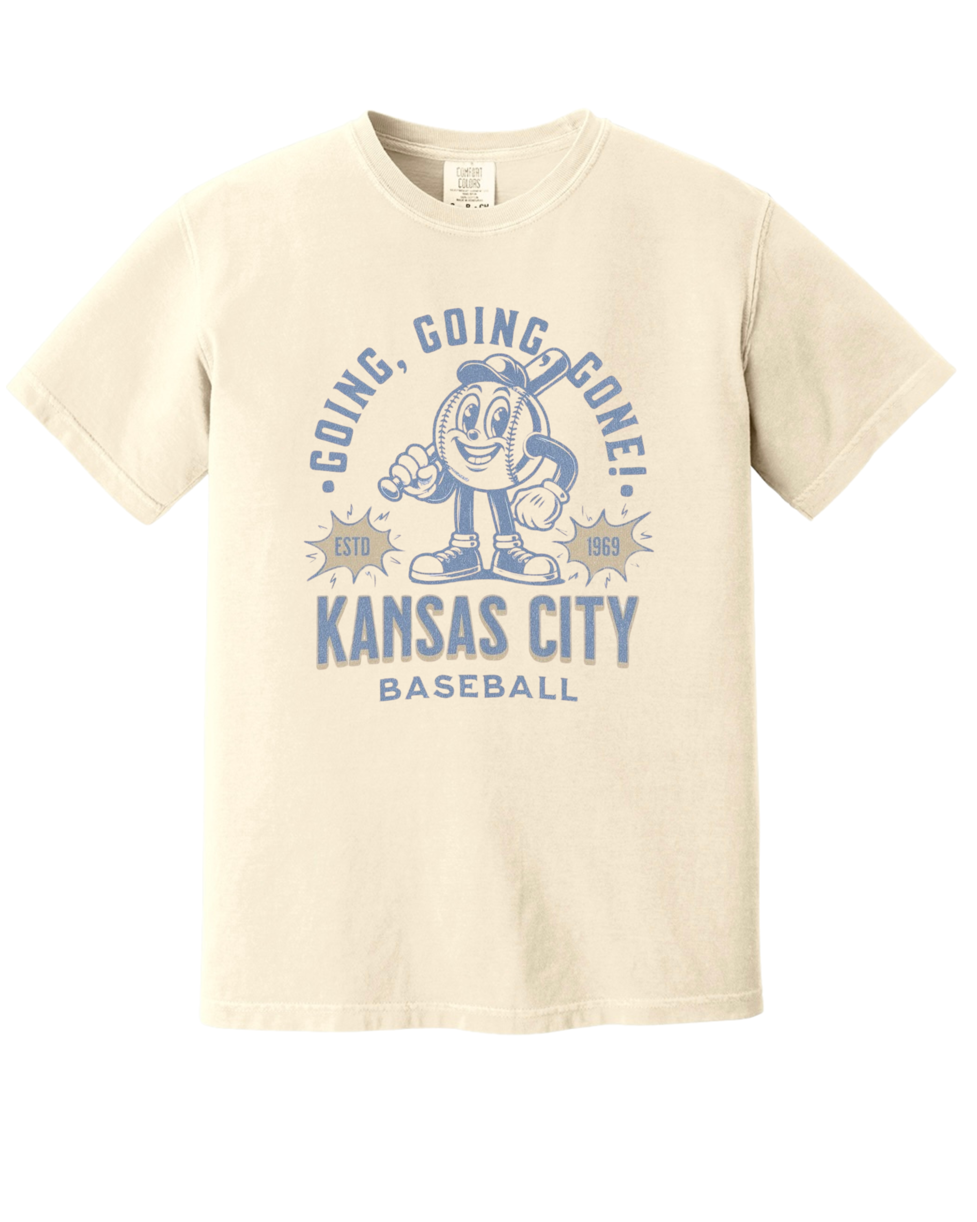 KC Royals "Going, Going, Gone!" - Comfort Colors - Garment-Dyed Heavyweight Tee