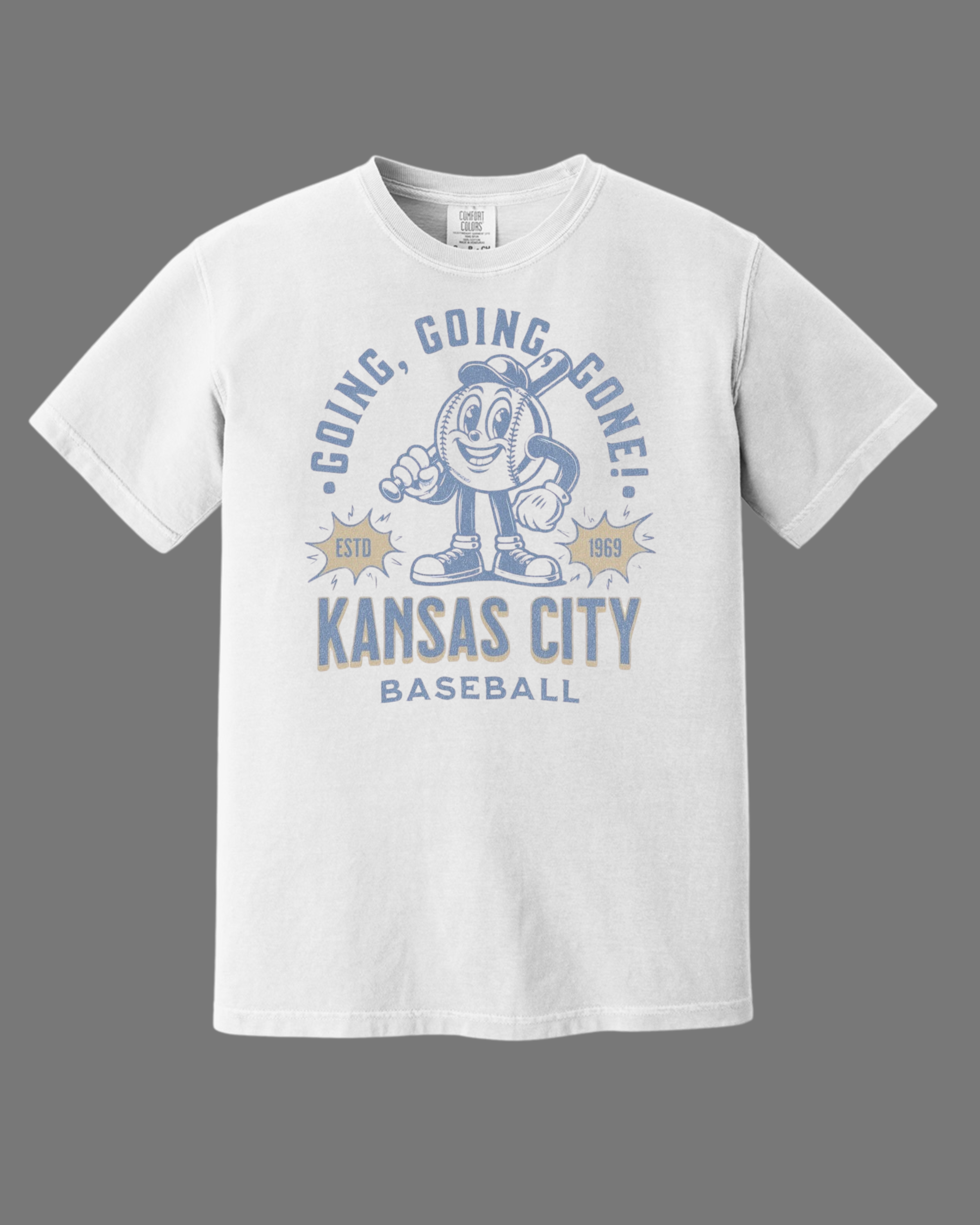 KC Royals "Going, Going, Gone!" - Comfort Colors - Garment-Dyed Heavyweight Tee