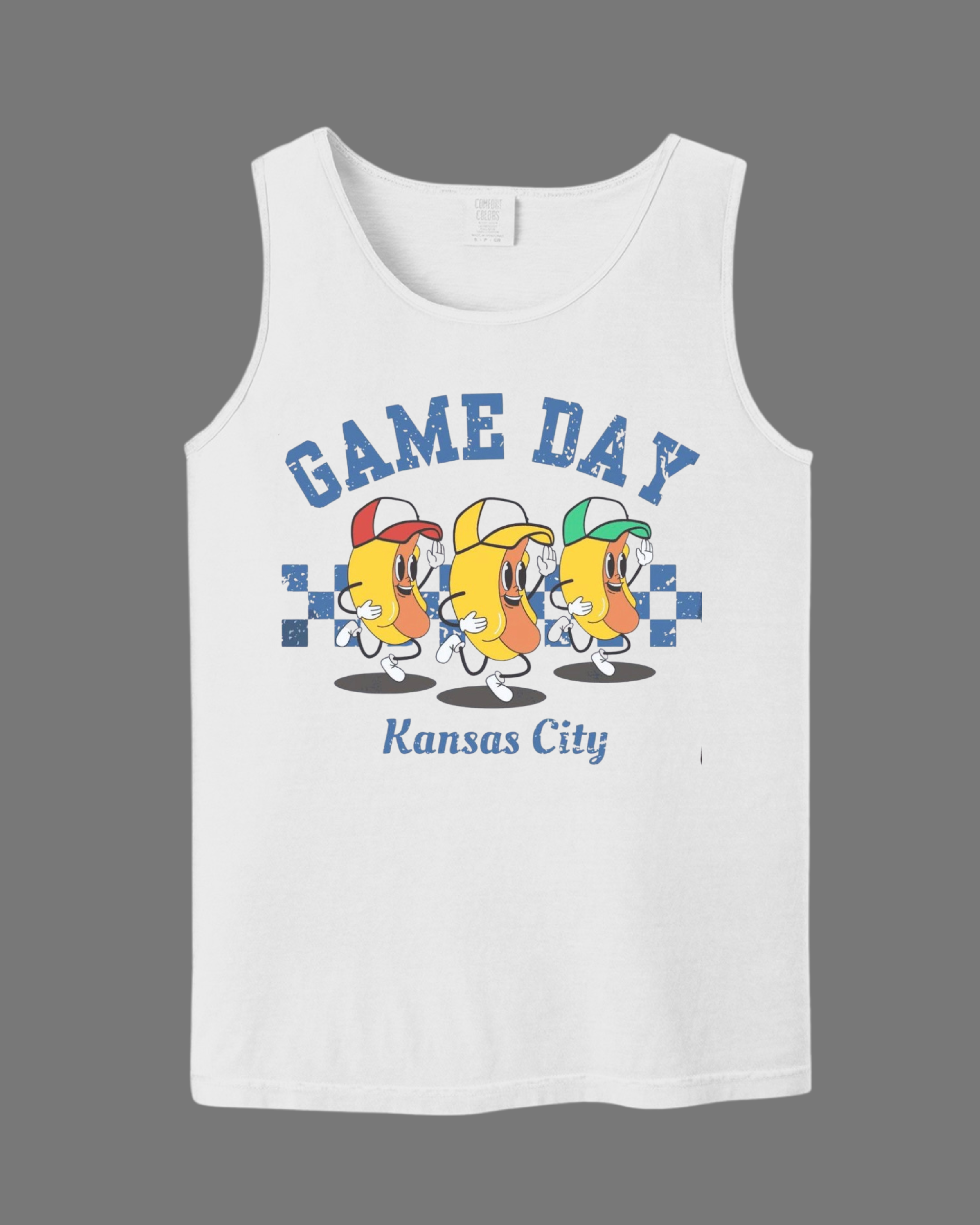 KC Royals "Game Day" - Comfort Colors - Garment-Dyed Heavyweight Tank