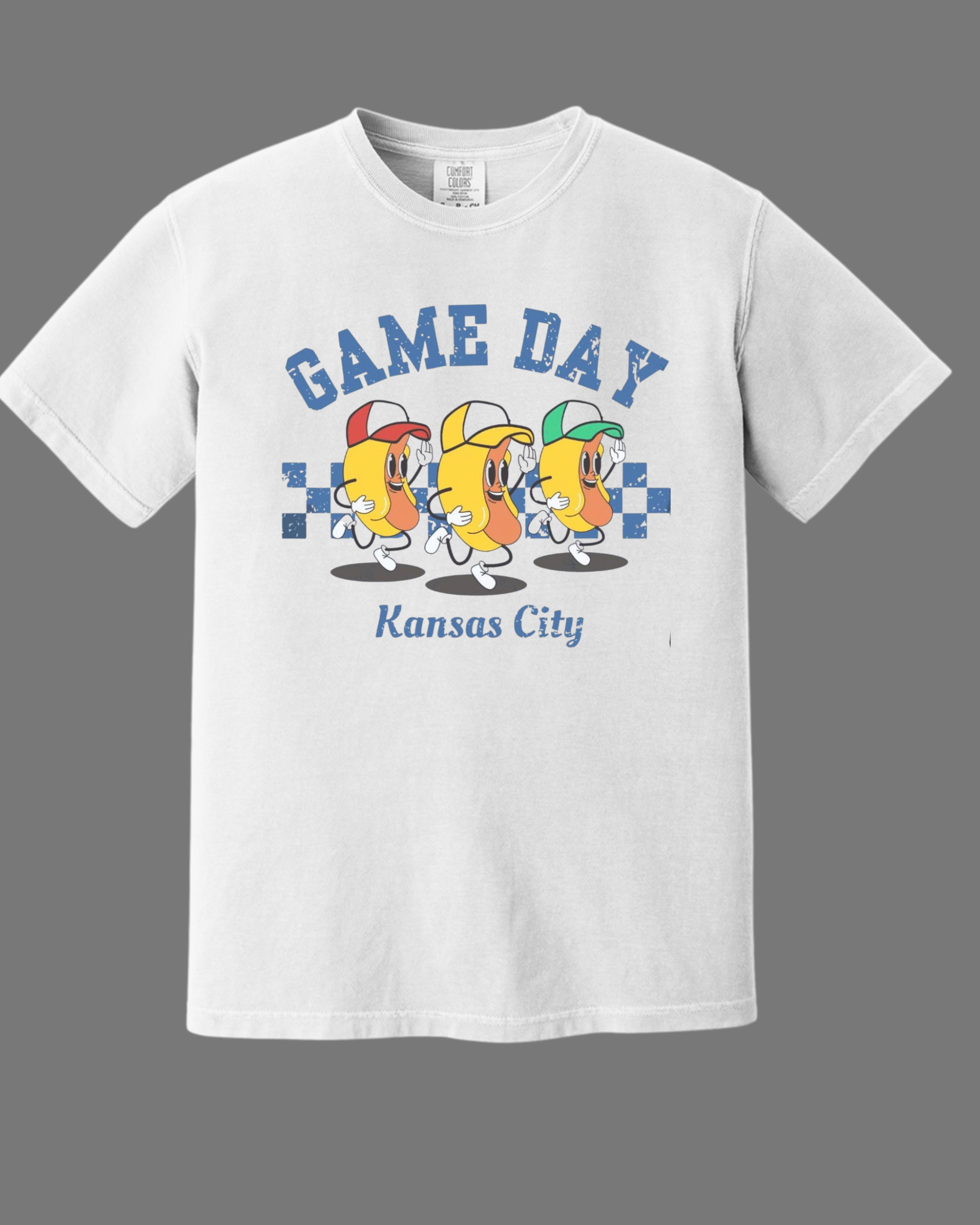 KC Royals "Game Day" - Comfort Colors - Garment-Dyed Heavyweight Tee