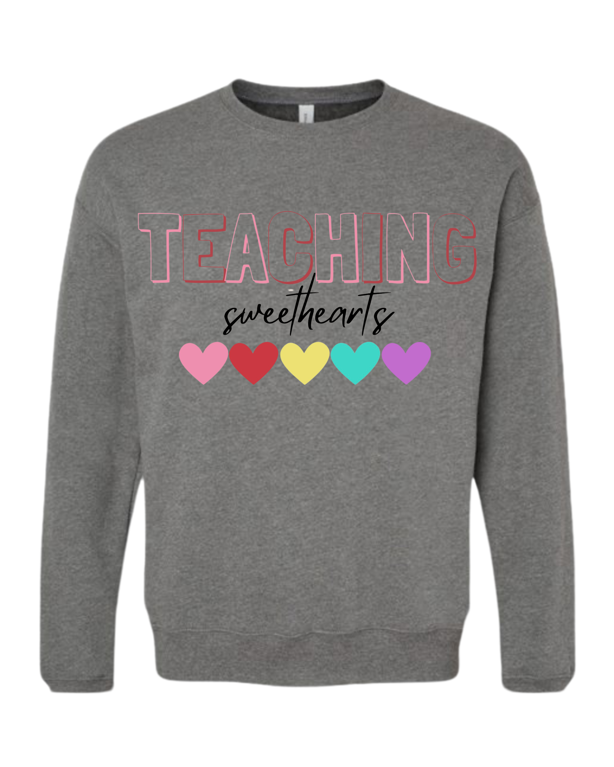 "Teaching Sweethearts" BELLA+CANVAS® Adult Unisex Sponge Fleece Drop Shoulder Sweatshirt