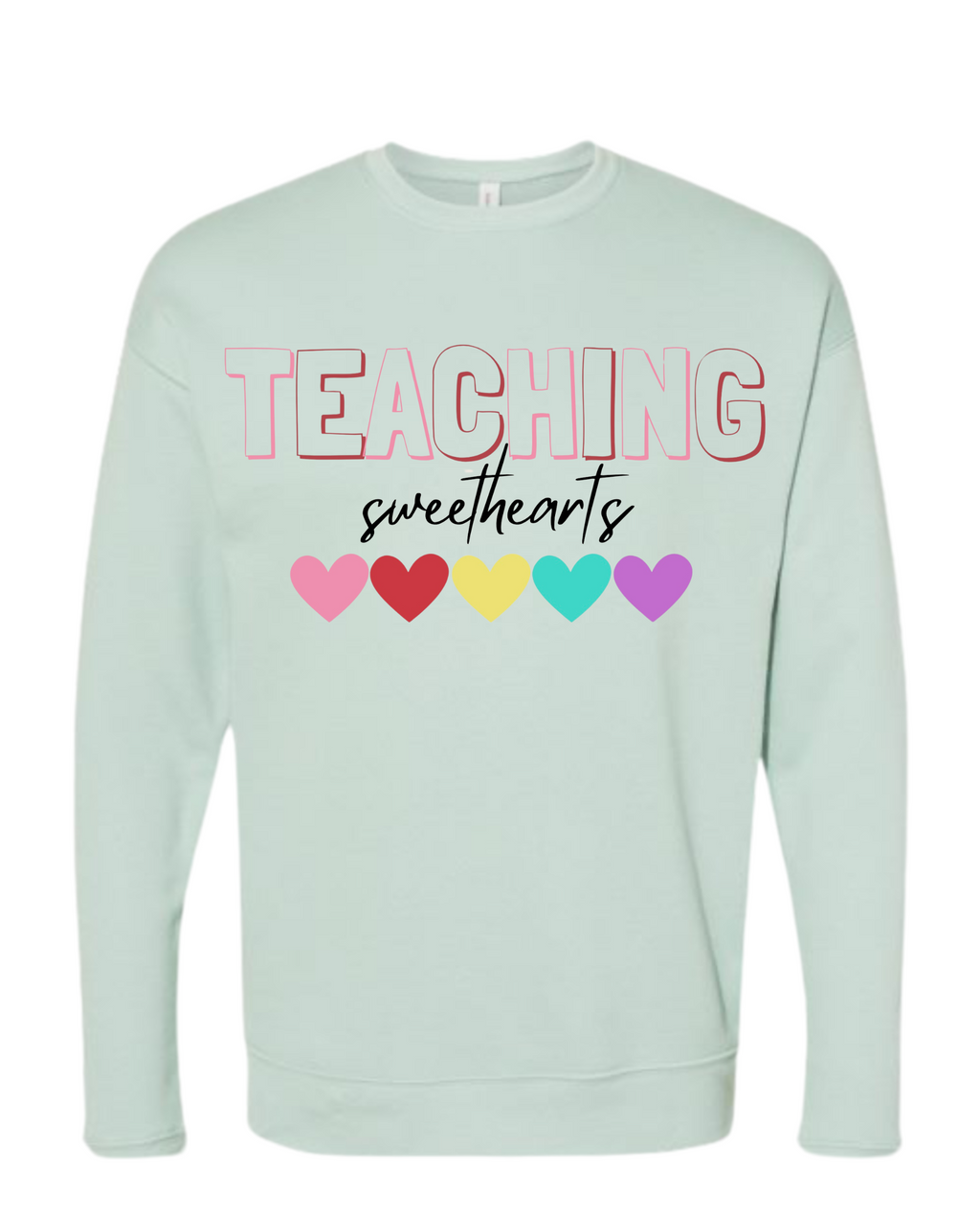"Teaching Sweethearts" BELLA+CANVAS® Adult Unisex Sponge Fleece Drop Shoulder Sweatshirt
