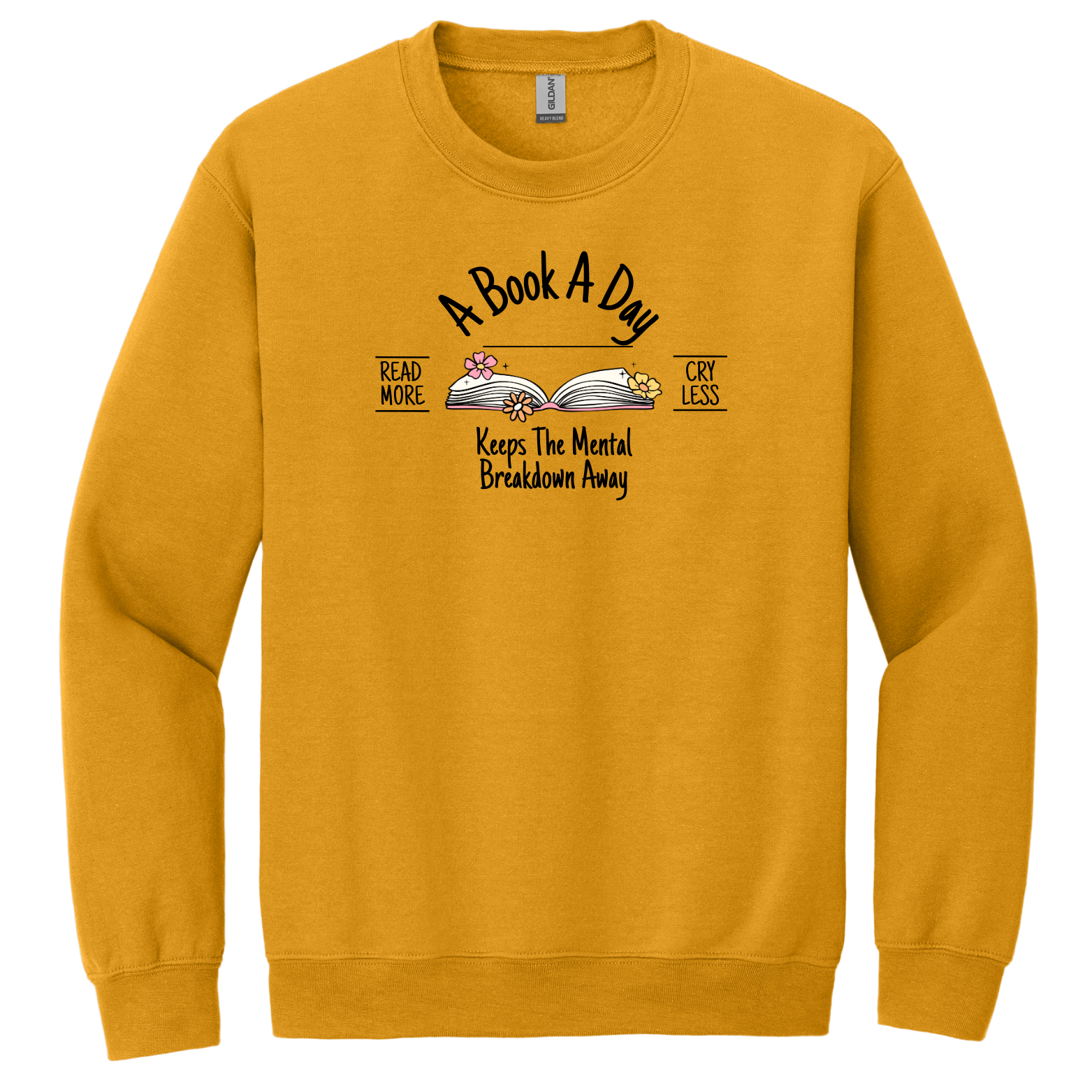 "A Book A Day" - Gildan® - Heavy Blend™ Crewneck Sweatshirt