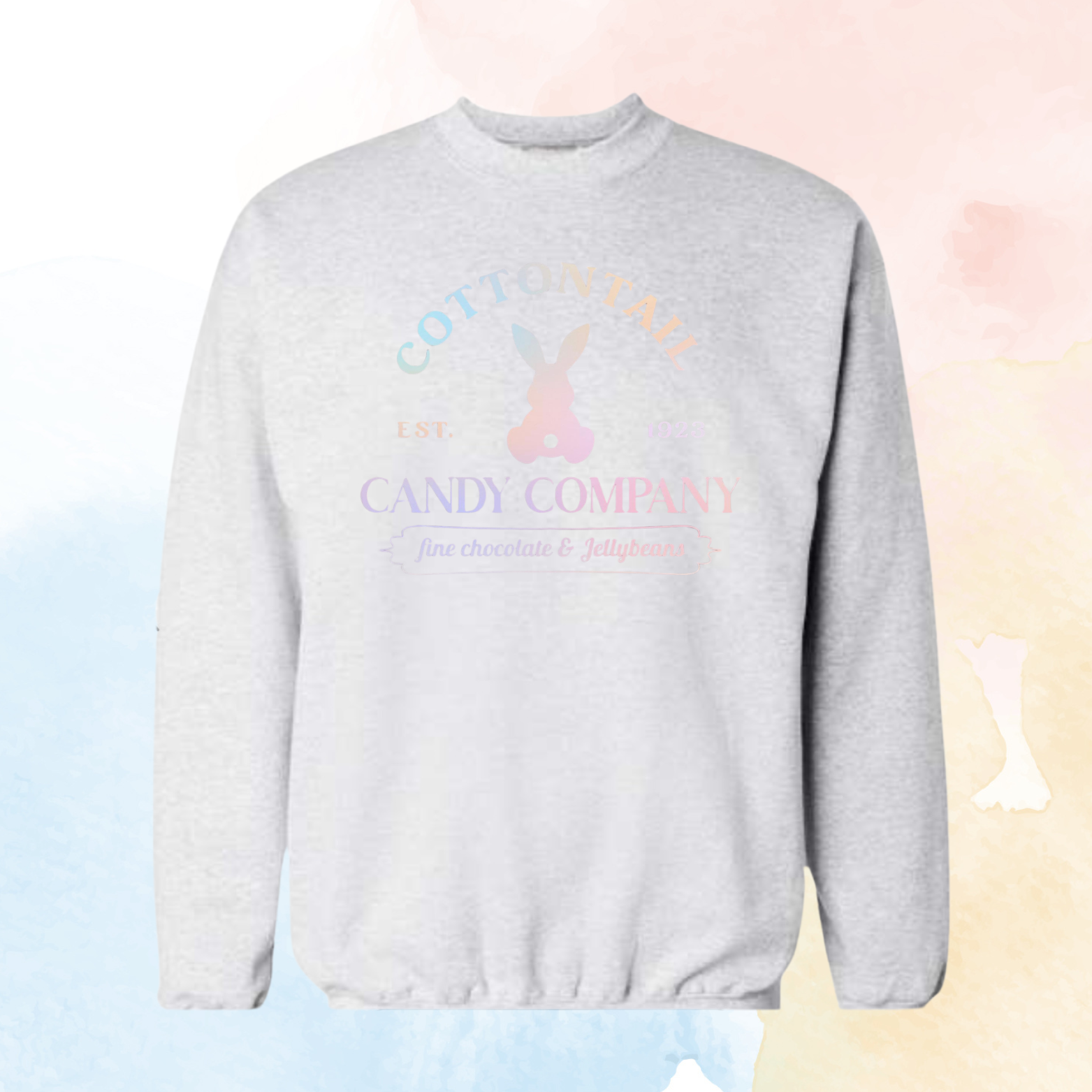 "Cottontail Candy Co." - Hanes Ultimate Cotton® Crewneck Sweatshirt