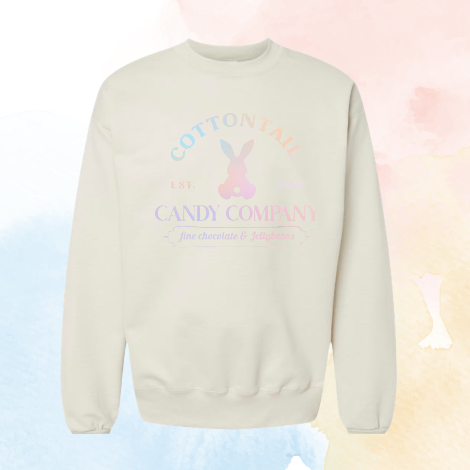 "Cottontail Candy Co." - Hanes Ultimate Cotton® Crewneck Sweatshirt