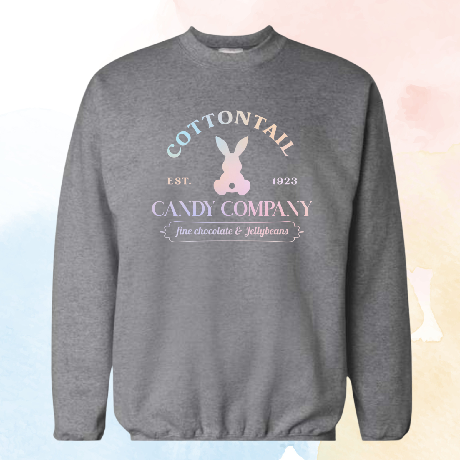 "Cottontail Candy Co." - Hanes Ultimate Cotton® Crewneck Sweatshirt