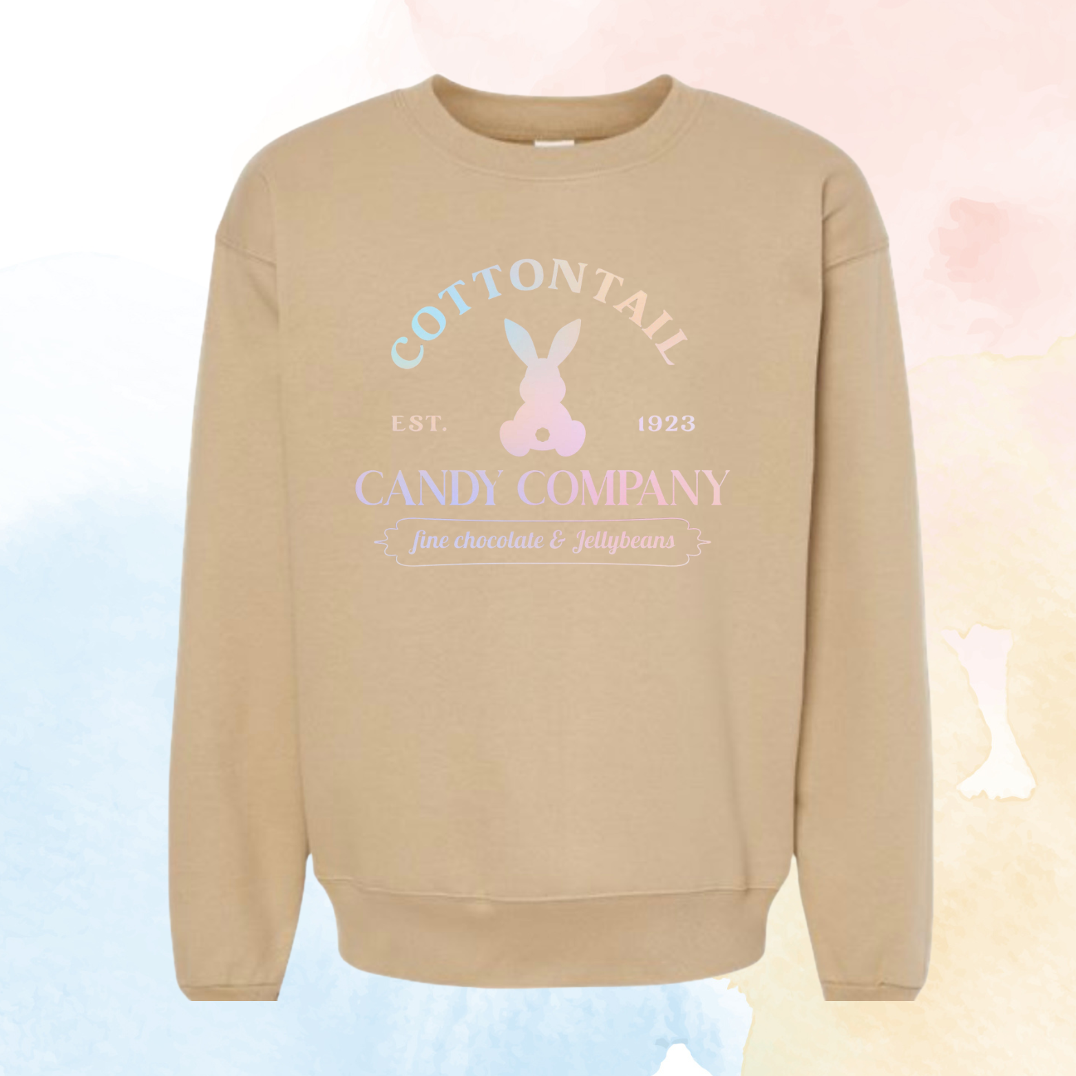 "Cottontail Candy Co." - Hanes Ultimate Cotton® Crewneck Sweatshirt