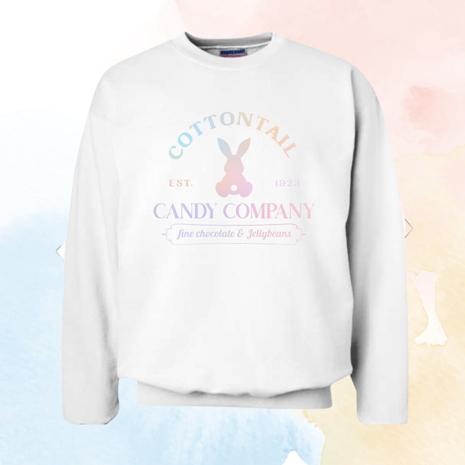 "Cottontail Candy Co." - Hanes Ultimate Cotton® Crewneck Sweatshirt