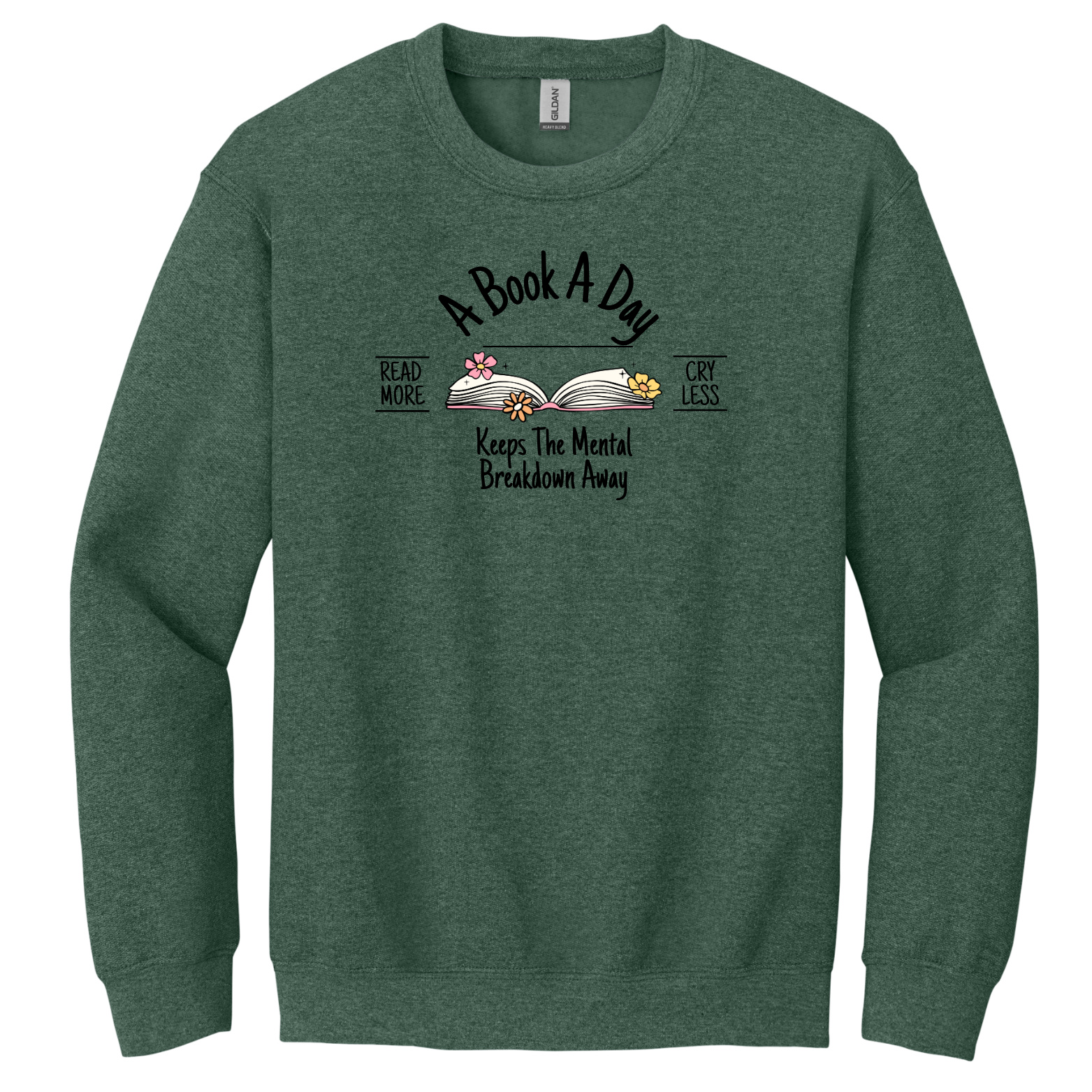 "A Book A Day" - Gildan® - Heavy Blend™ Crewneck Sweatshirt