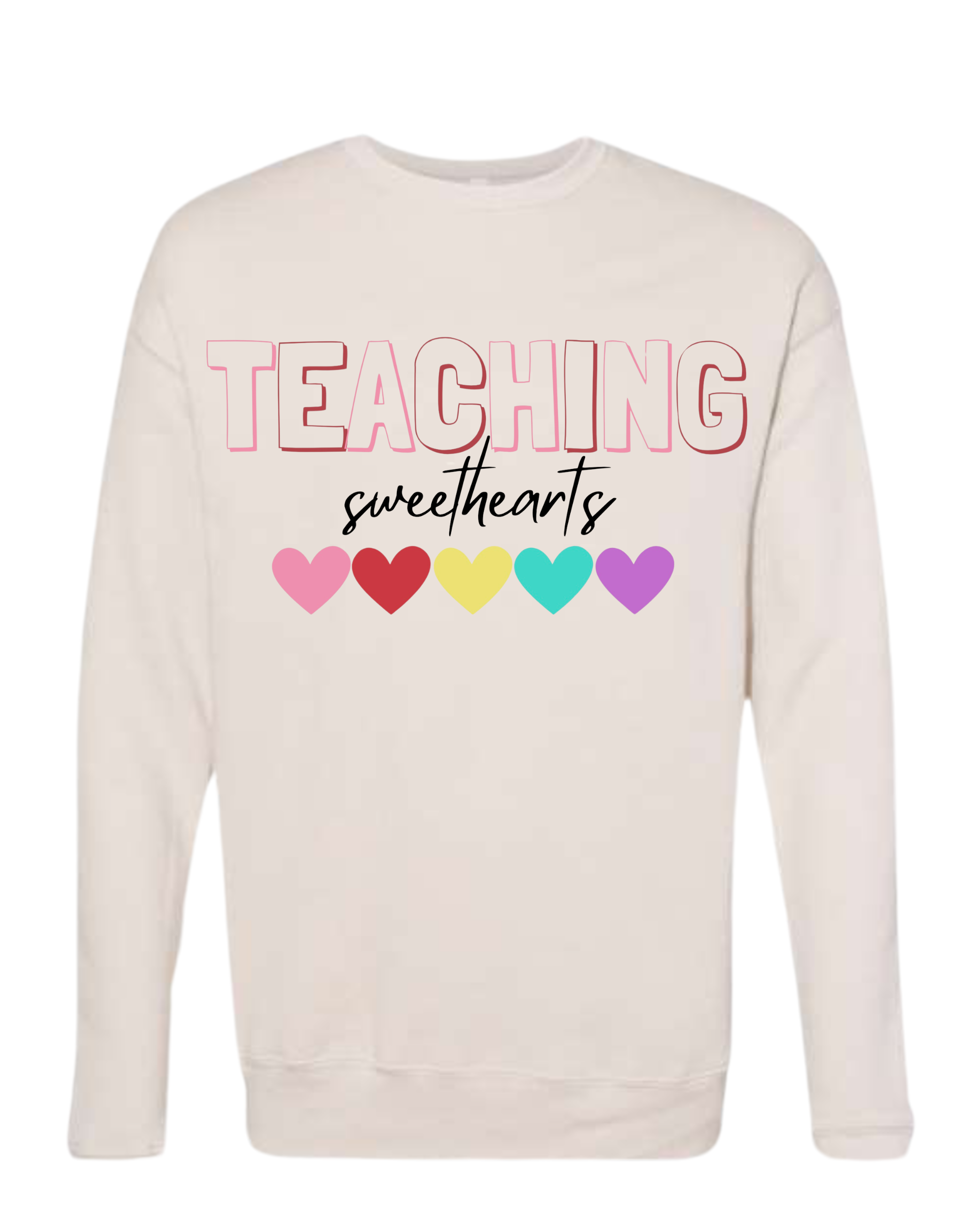 "Teaching Sweethearts" BELLA+CANVAS® Adult Unisex Sponge Fleece Drop Shoulder Sweatshirt