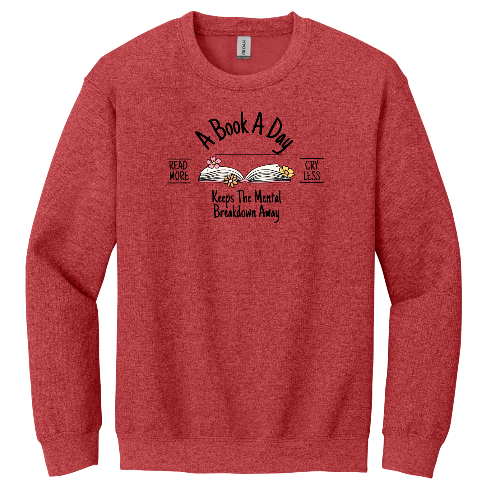 "A Book A Day" - Gildan® - Heavy Blend™ Crewneck Sweatshirt