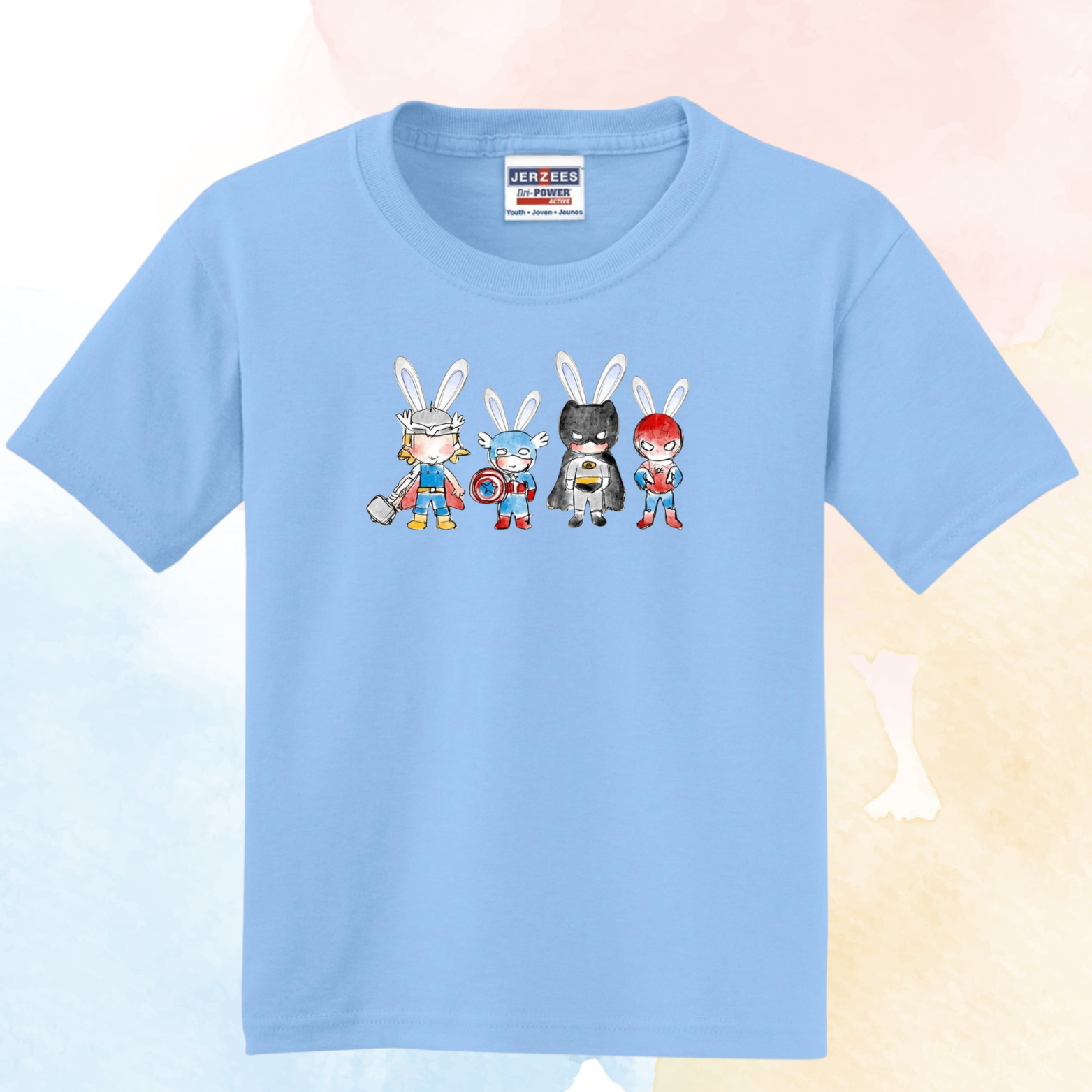 "Easter Superhero" Jerzees® - Youth Dri-Power® 50/50 Cotton/Poly T-Shirt